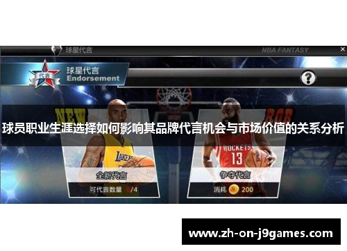 球员职业生涯选择如何影响其品牌代言机会与市场价值的关系分析